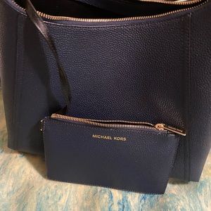 Real Micheal Kors dark blue shoulder bag